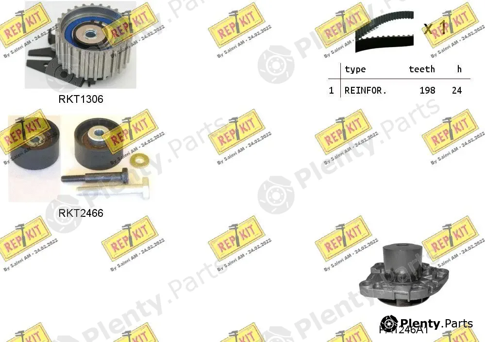 Repkit RKTK0927PA — Water Pump & Timing Belt Kit
