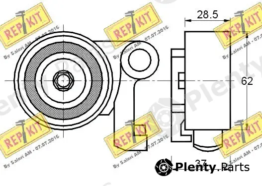 Repkit RKT2046 — Tensioner Pulley, timing belt