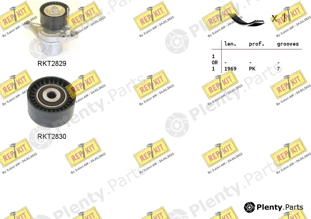 Repkit RKTA0136 — V-Ribbed Belt Set