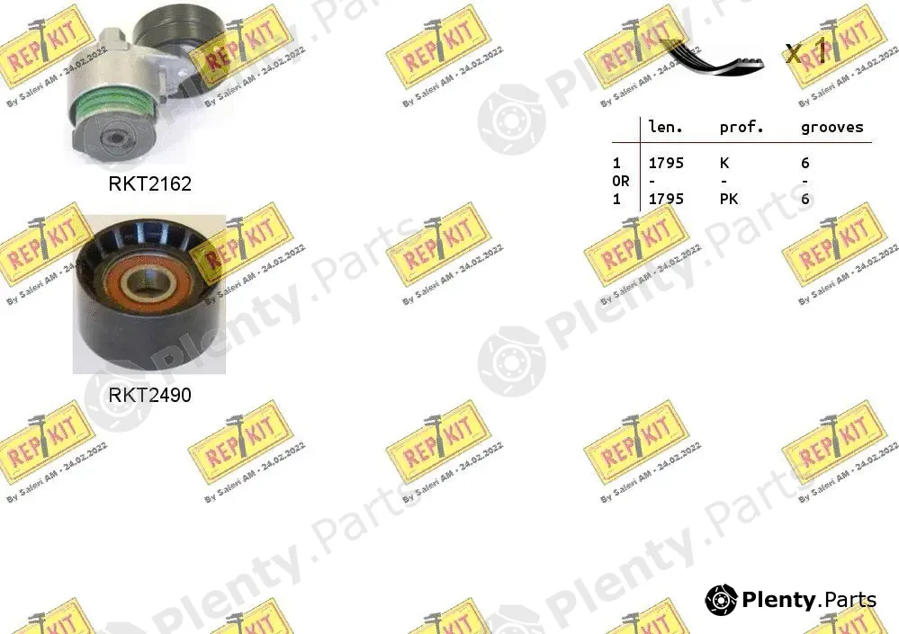 Repkit RKTA0024 — V-Ribbed Belt Set