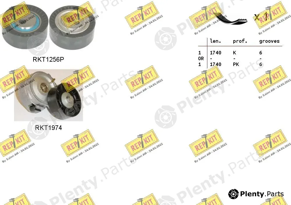 Repkit RKTA0005 — V-Ribbed Belt Set