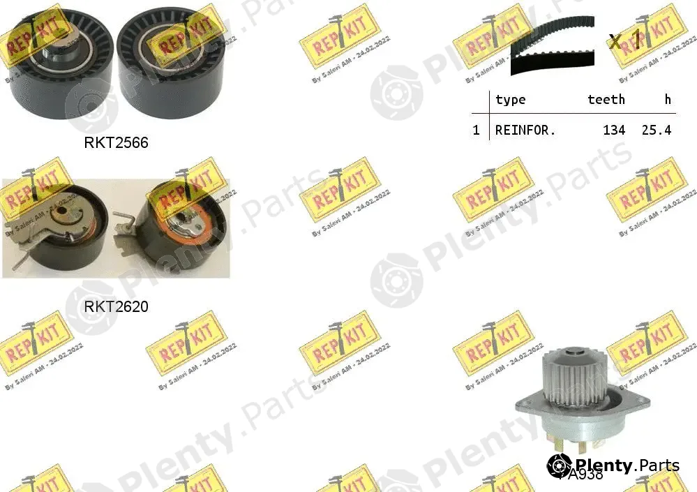 Repkit RKTK1079PA — Water Pump & Timing Belt Kit