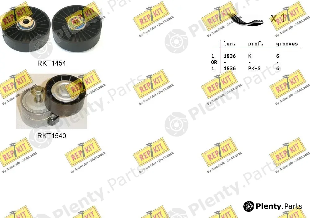 Repkit RKTA0101 — V-Ribbed Belt Set