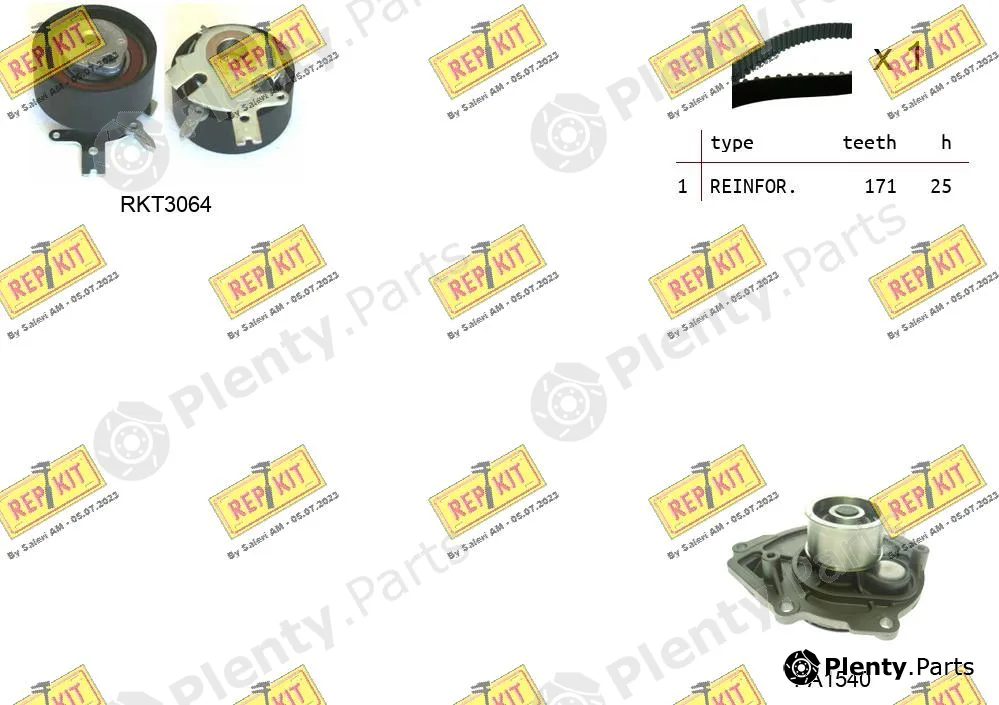 Repkit RKTK1129PA — Water Pump & Timing Belt Kit