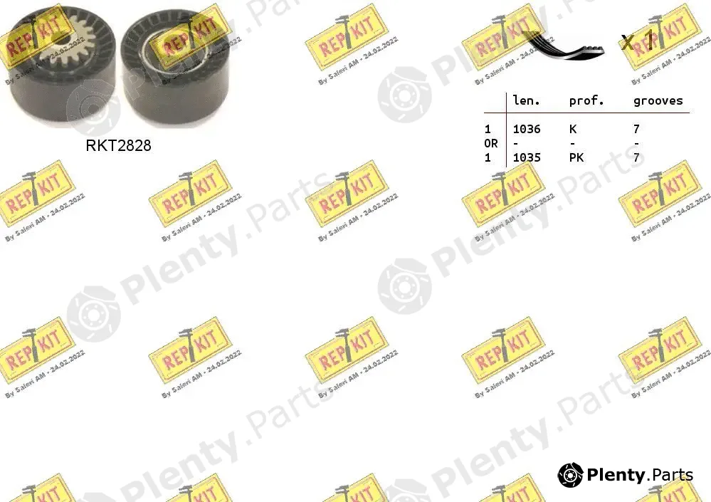 Repkit RKTA0009 — V-Ribbed Belt Set