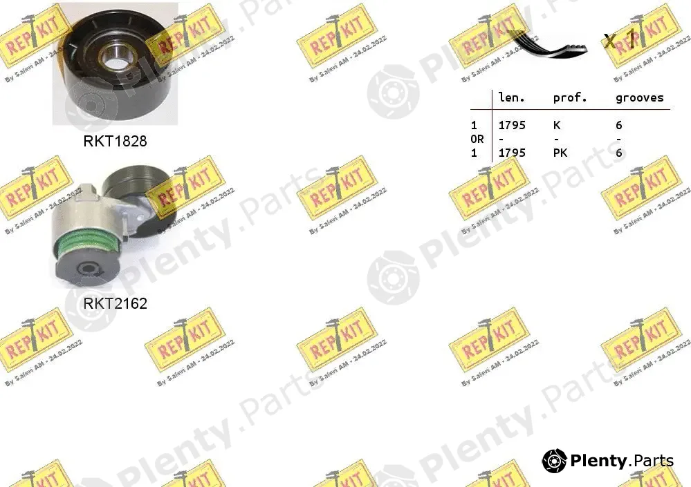 Repkit RKTA0052 — V-Ribbed Belt Set