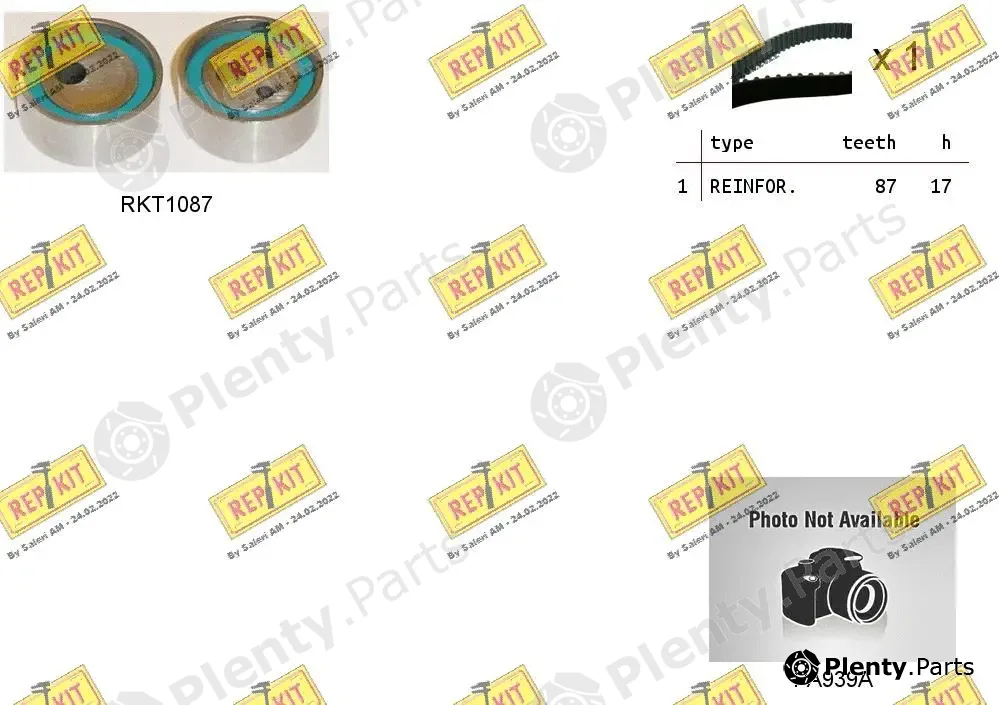 Repkit RKTK0818PA — Water Pump & Timing Belt Kit