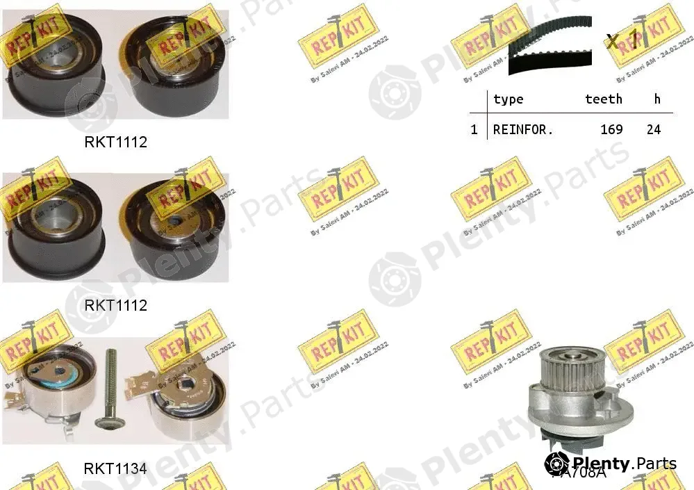 Repkit RKTK0830PA — Water Pump & Timing Belt Kit