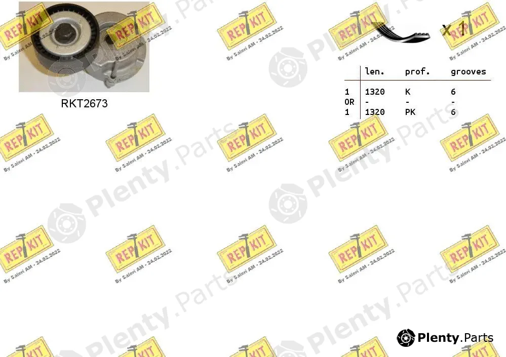 Repkit RKTA0023 — V-Ribbed Belt Set