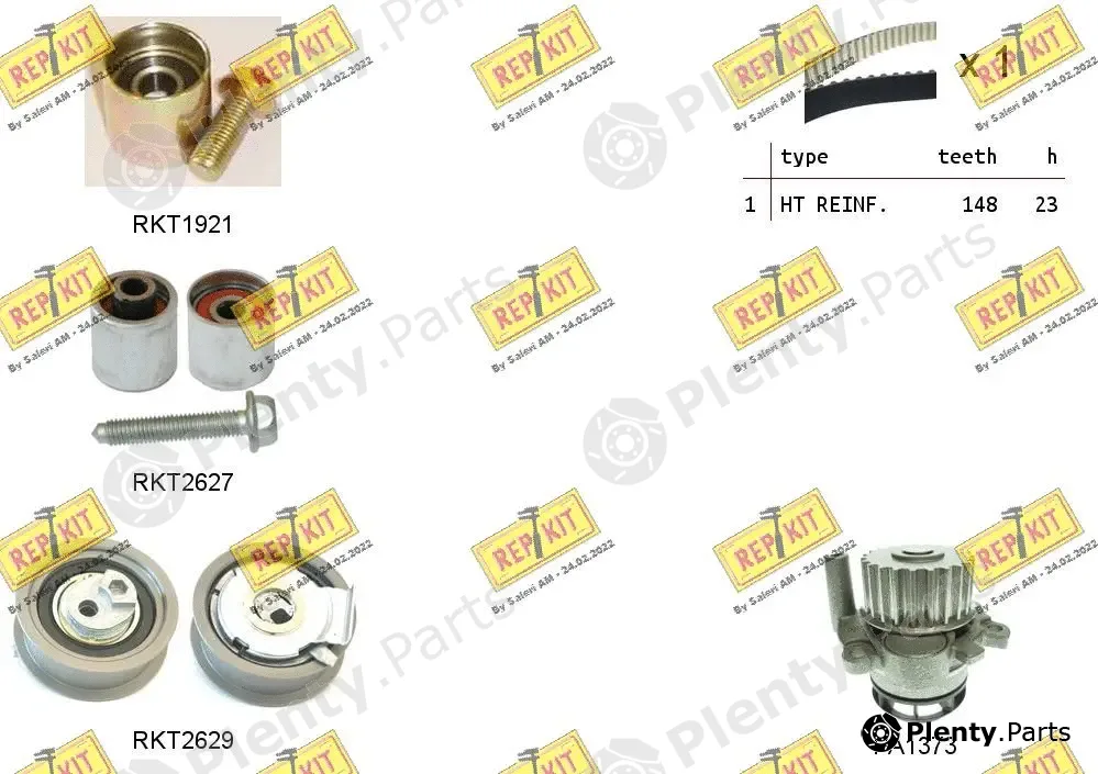 Repkit RKTK1109PA — Water Pump & Timing Belt Kit