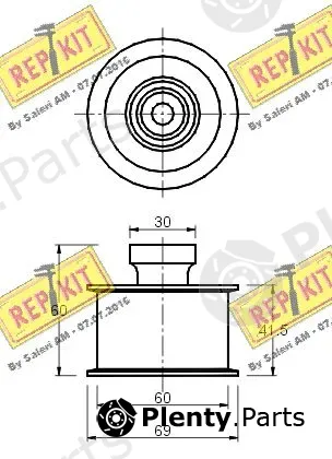 Deflection/Guide Pulley, timing belt