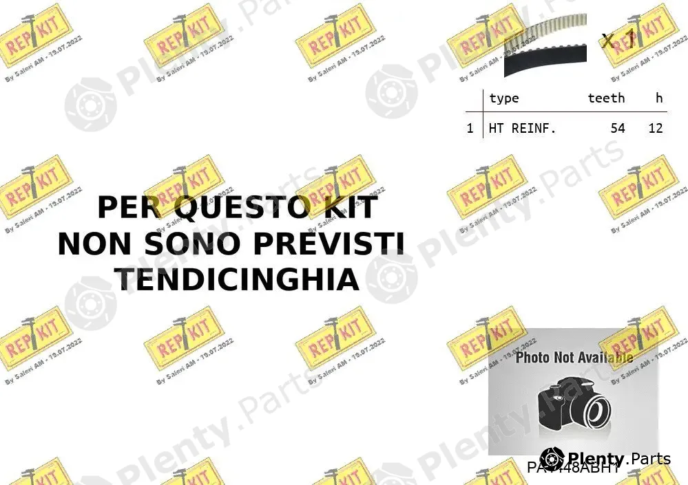 Repkit RKTK0B05PA3 — Water Pump & Timing Belt Kit