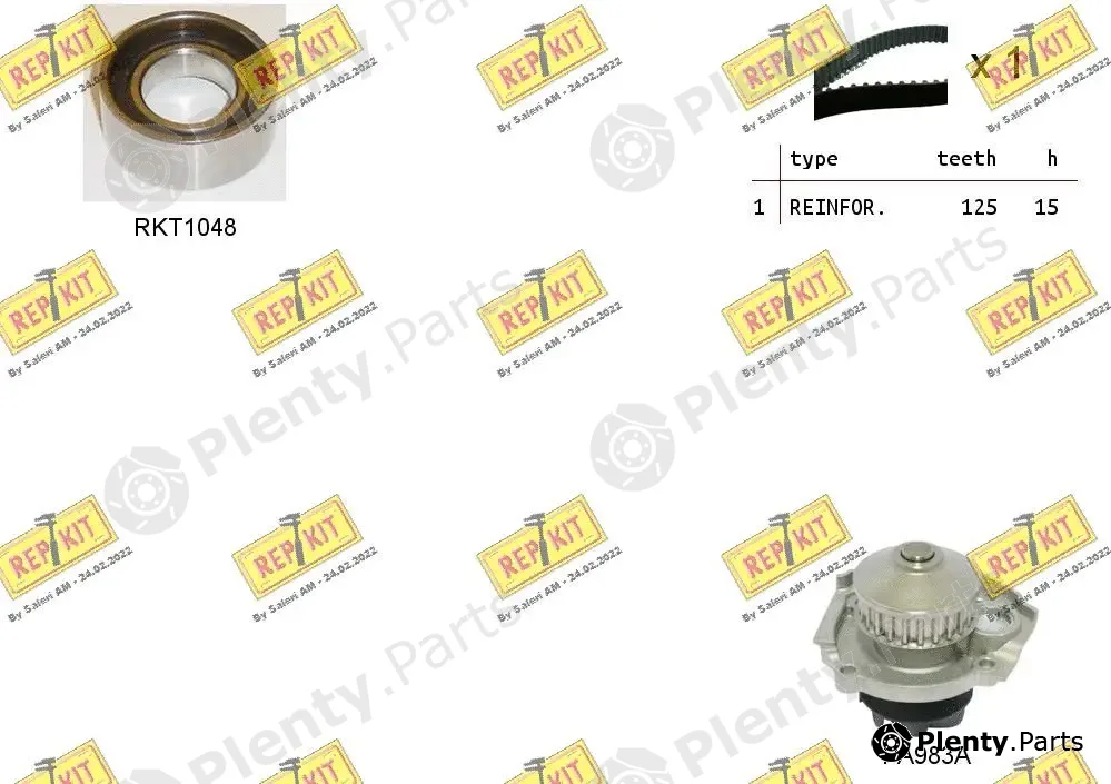 Repkit RKTK0856PA — Water Pump & Timing Belt Kit