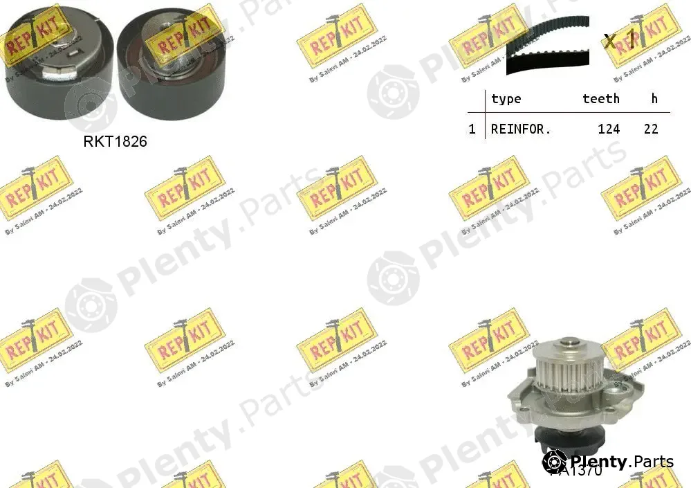 Repkit RKTK0842PA — Water Pump & Timing Belt Kit