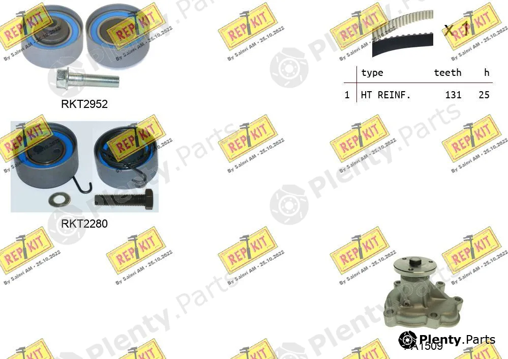 Repkit RKTK0868PA — Water Pump & Timing Belt Kit