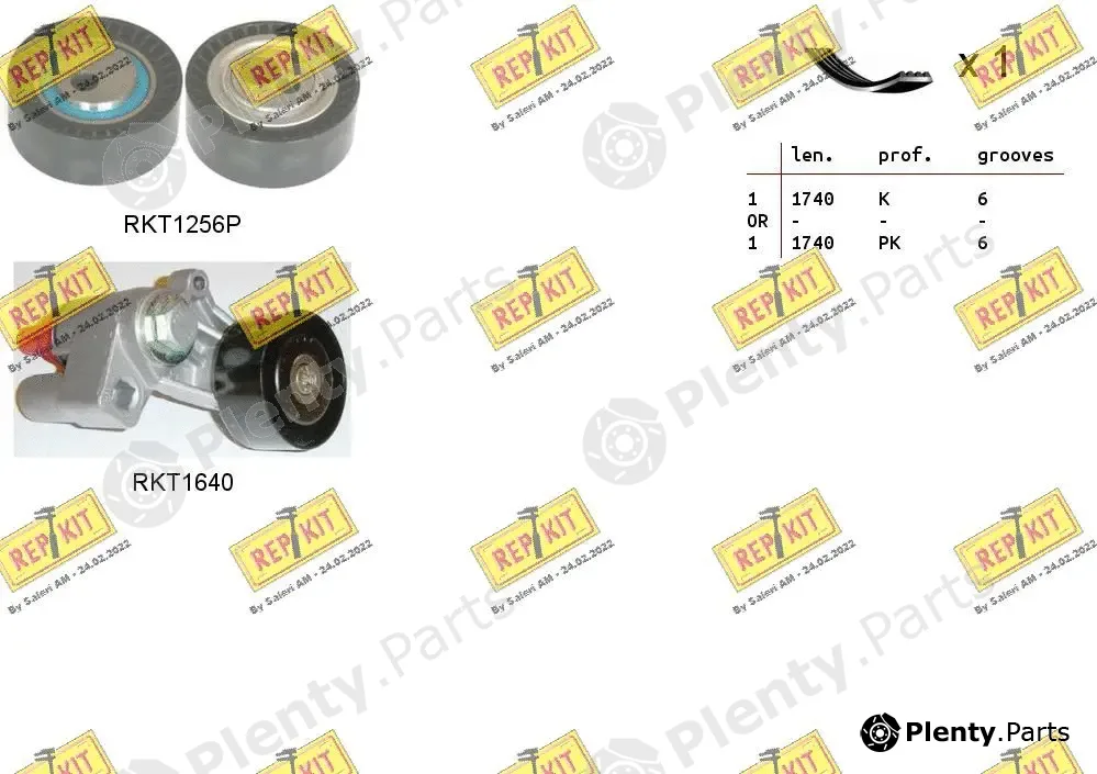 Repkit RKTA0090 — V-Ribbed Belt Set