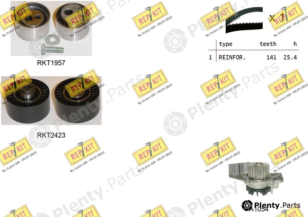 Repkit RKTK1303PA — Water Pump & Timing Belt Kit