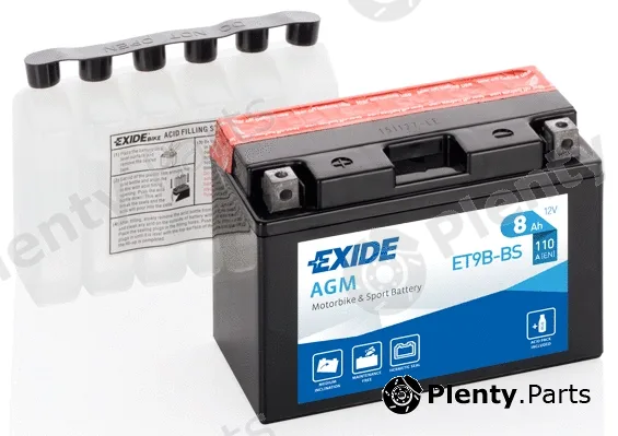 Deta ET9B-BS — Starter Battery EXIDE AGM