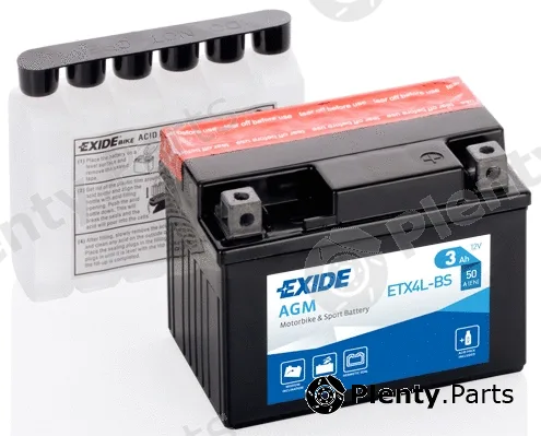 Deta ETX4L-BS — Starter Battery EXIDE AGM