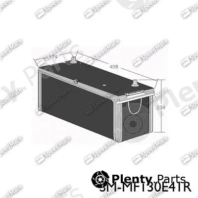 SpeedMate SM-MF130E41R — Starter Battery