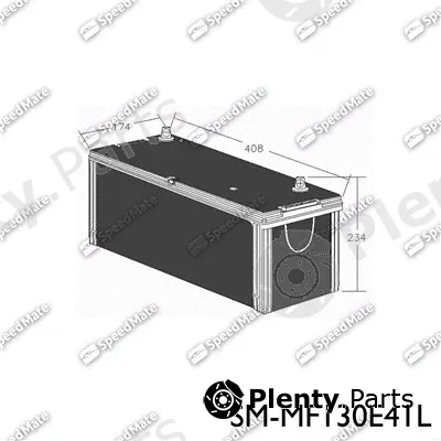 SpeedMate SM-MF130E41L — Starter Battery