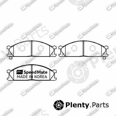 SpeedMate SM-BPE117 — Brake Pad Set, disc brake