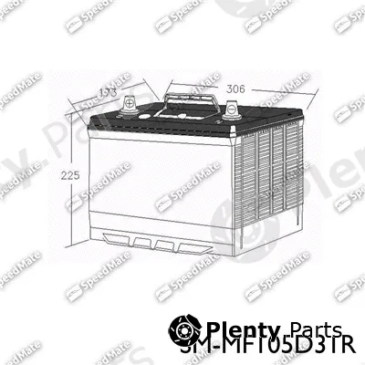 SpeedMate SM-MF105D31R — Starter Battery