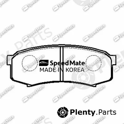 SpeedMate SM-BPJ122 — Brake Pad Set, disc brake