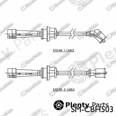 SpeedMate SM-CBH503 — Ignition Cable Kit