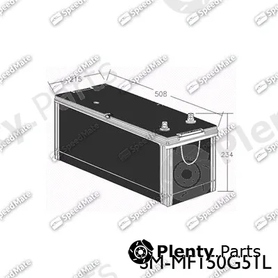 SpeedMate SM-MF150G51L — Starter Battery
