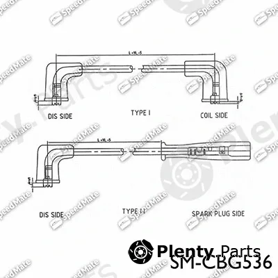 SpeedMate SM-CBG536 — Ignition Cable Kit