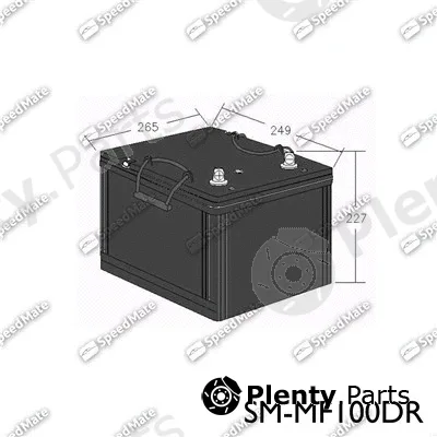 SpeedMate SM-MF100DR — Starter Battery