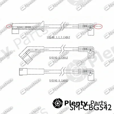 SpeedMate SM-CBG542 — Ignition Cable Kit