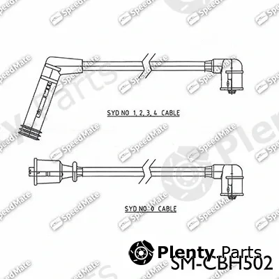 SpeedMate SM-CBH502 — Ignition Cable Kit