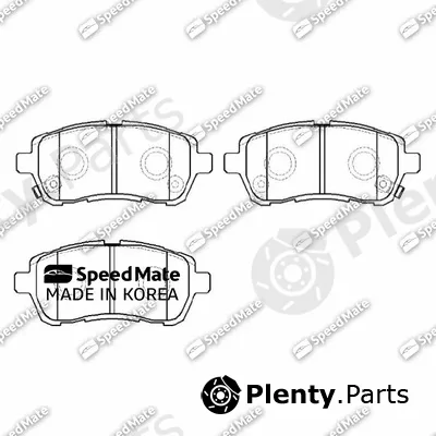 SpeedMate SM-BPJ735 — Brake Pad Set, disc brake