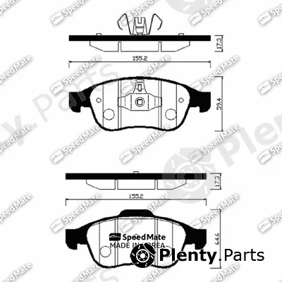 SpeedMate SM-BPS010 — Brake Pad Set, disc brake