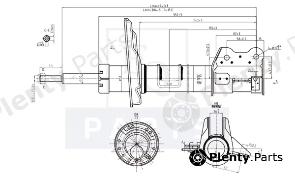 Equal Quality AM10115 — Shock Absorber