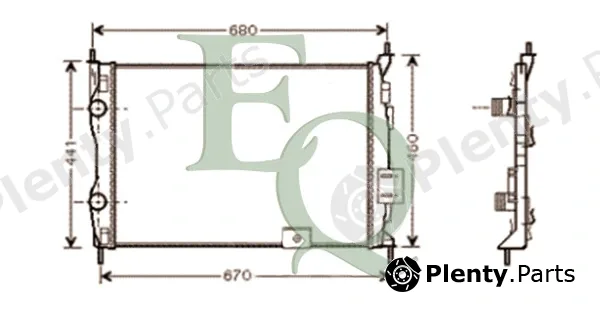 Equal Quality RM0646 — Radiator, engine cooling