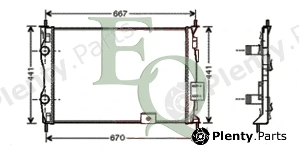 Equal Quality RM0645 — Radiator, engine cooling