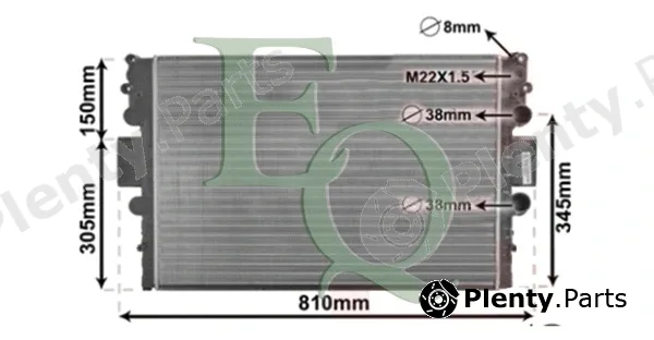 Equal Quality RM0128 — Radiator, engine cooling