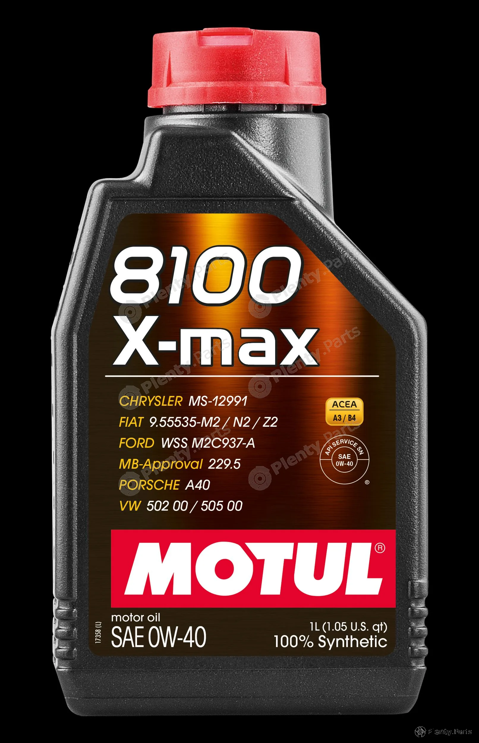 Motul 17920 — Engine Oil 8100 X-MAX 0W-40