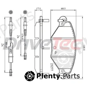DriveTec DPAD1654 — Brake Pad Set, disc brake