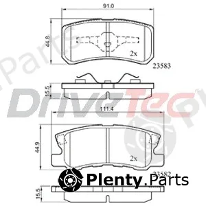 DriveTec DPAD1691 — Brake Pad Set, disc brake