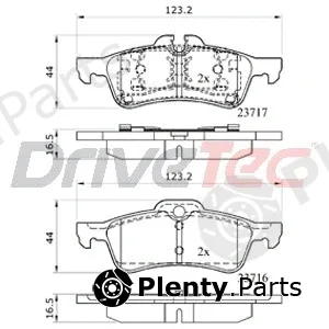 DriveTec DPAD1912 — Brake Pad Set, disc brake