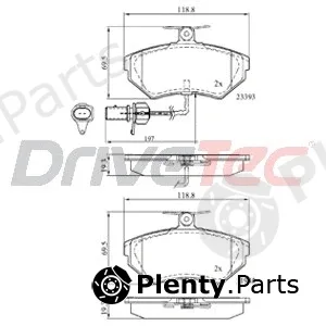 DriveTec DPAD1631 — Brake Pad Set, disc brake