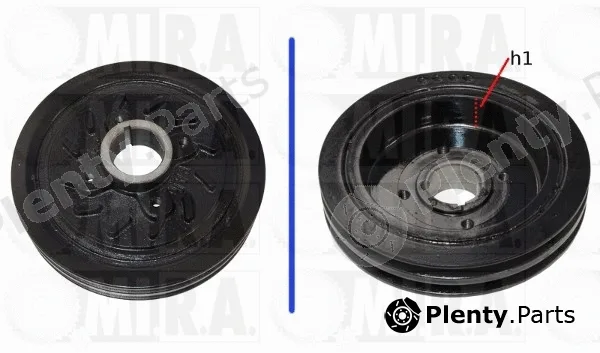 MI.R.A. 17/3010 — Belt Pulley, crankshaft