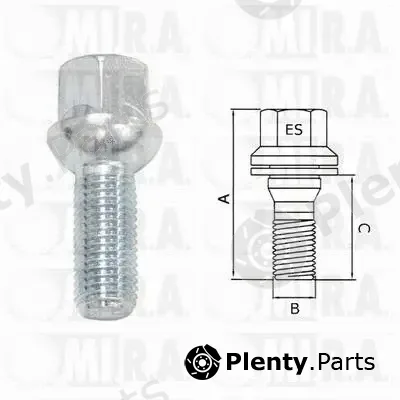 MI.R.A. 29/1691 — Wheel Bolt