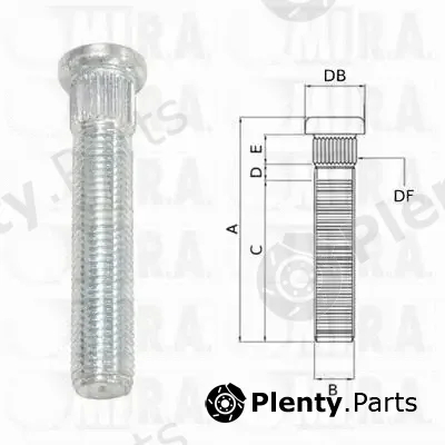 MI.R.A. 29/1674 — Wheel Bolt