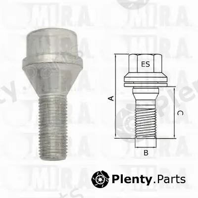 MI.R.A. 29/1729 — Wheel Bolt