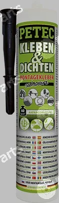 Petec 94729 — Body Adhesive ASSEMBLY ADHESIVE, BLACK